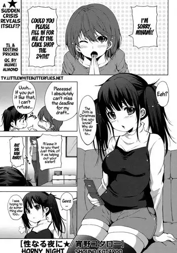 [Shono Kotaro] Seinaru Yoru ni | Horny Night (COMIC Masyo 2011-02) [English] =TV=